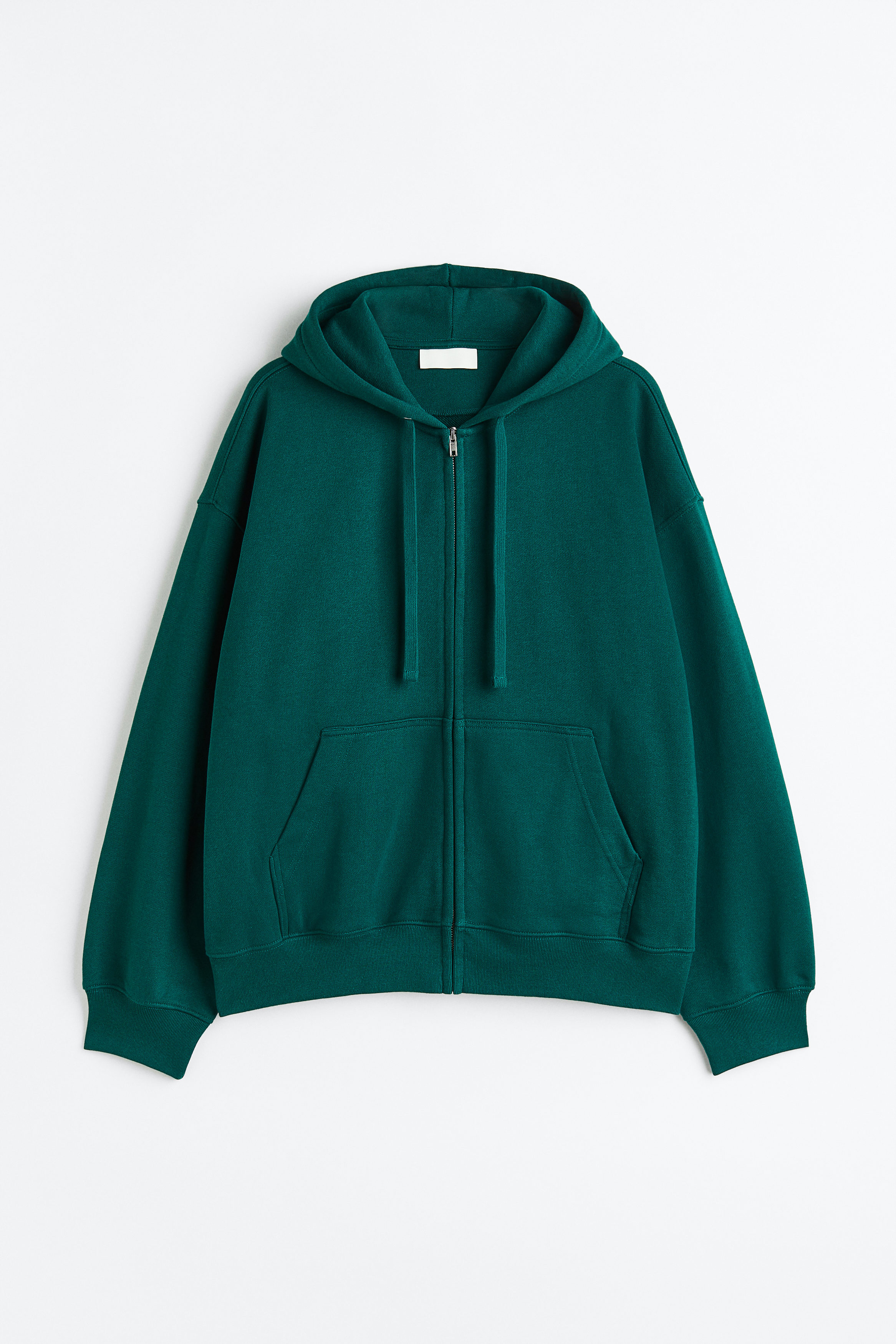 Buy Oversized Fit Cotton zip-through hoodie online in KSA