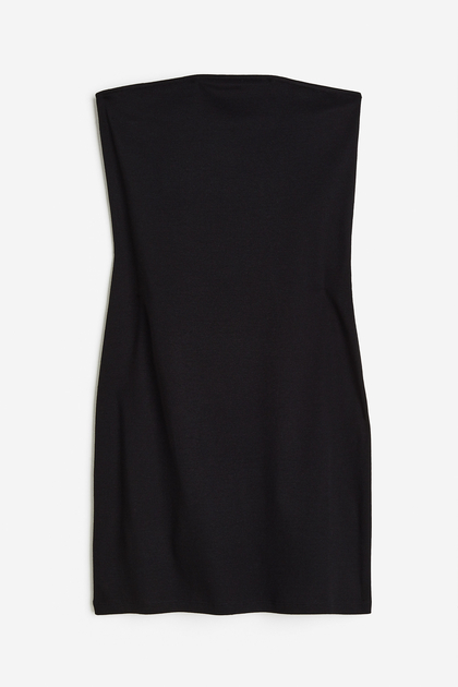 خصومات H&M حتى 57% على فستان من خامة مرنة بتصميم أكتاف مكشوفة