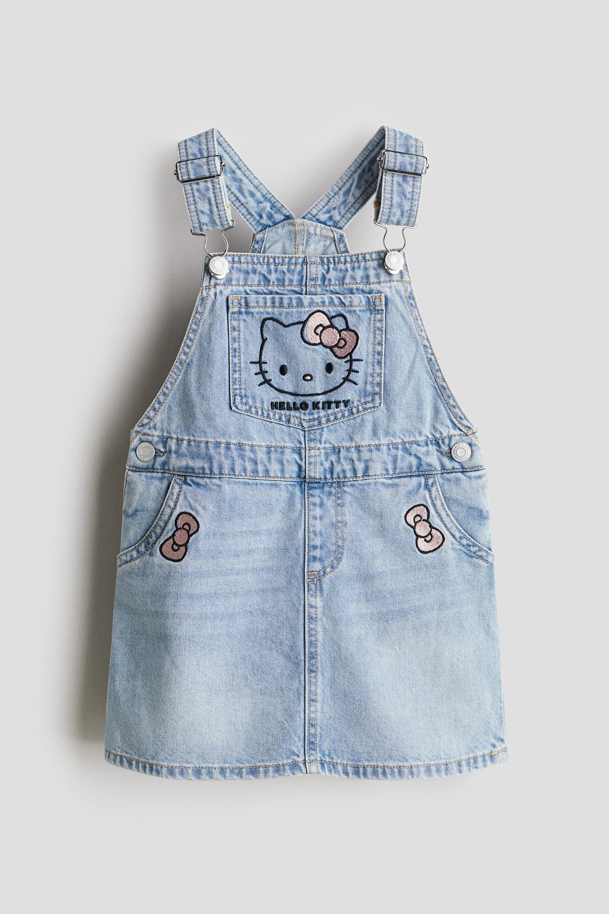 green emerald velvet dress Girls Dungaree Dress with Shirt Floral Sleeve Embroidery main image 0
